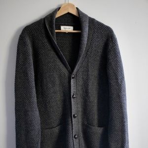 Frank & Oak grey shawl cardigan - L